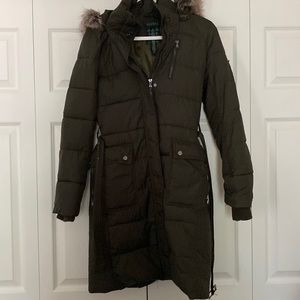 Army green Ralph Lauren Parka